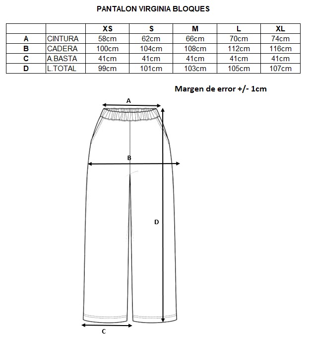 Pantalon Virginia Bloques