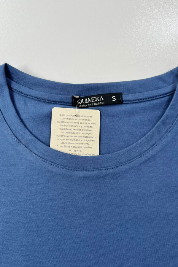 Camiseta básica Quimera mujer Azul Jean
