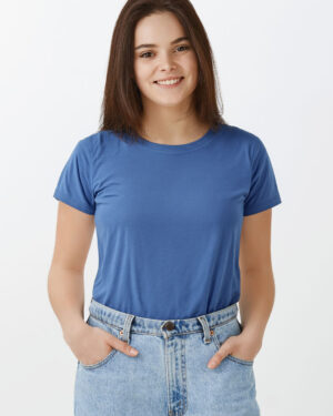 Camiseta básica Quimera mujer Azul Jean