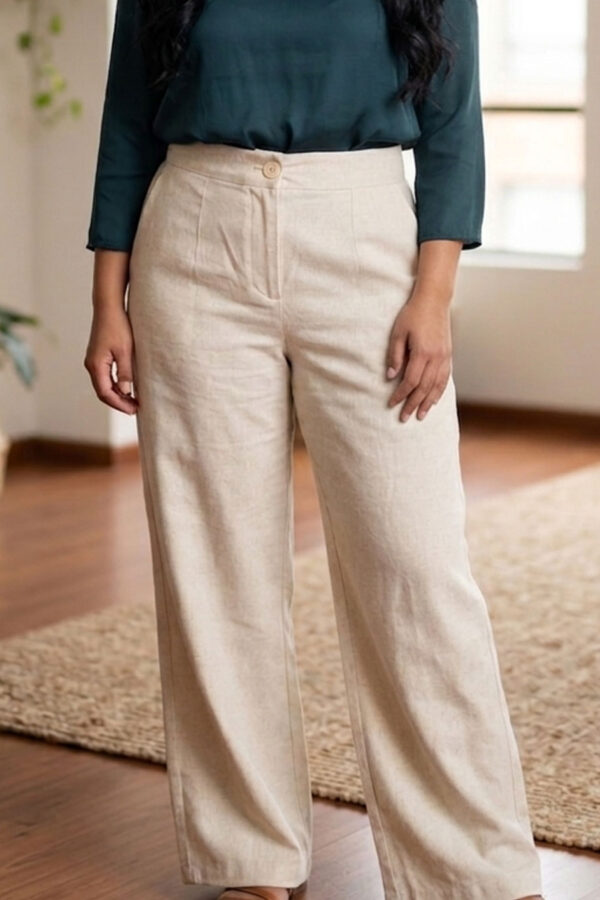 Pantalón Lino Libertad Beige