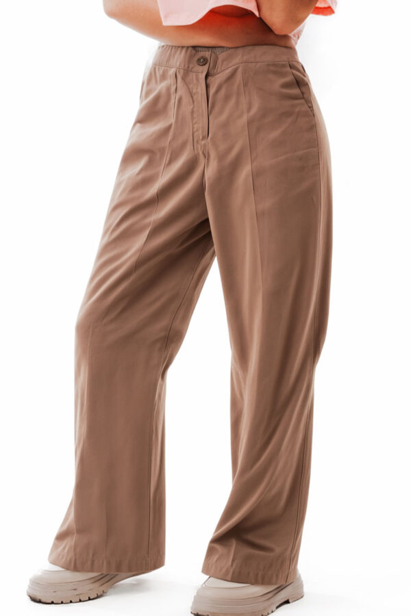 Pantalón Sastre Elástico Mocca