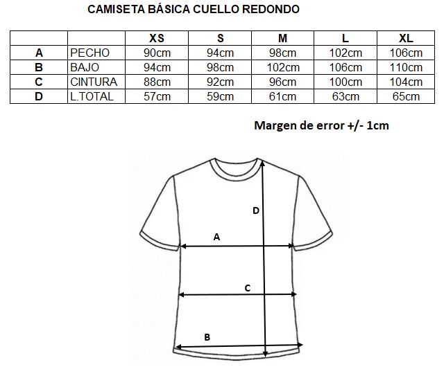 Camiseta cuello redondo