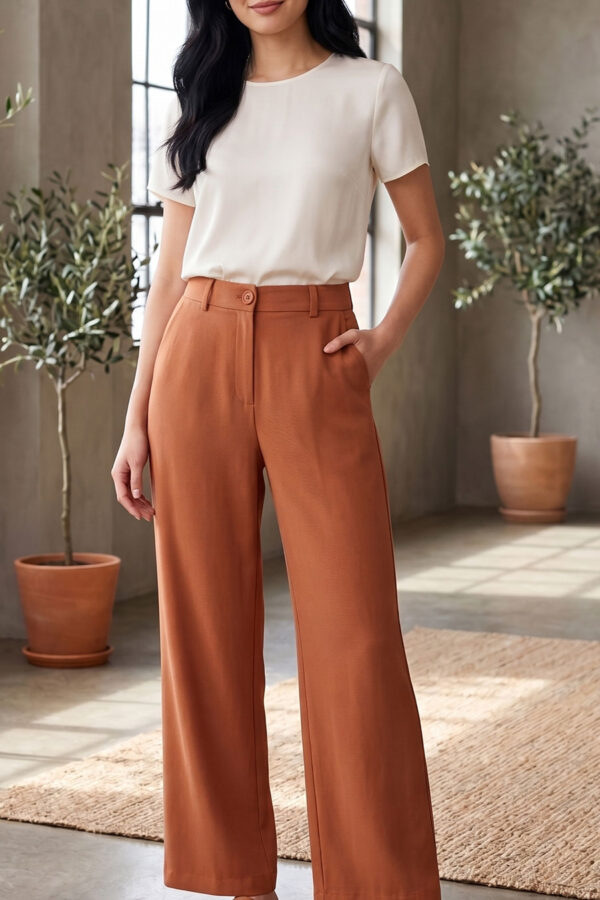 Pantalón Sastre Gabriela Ocre