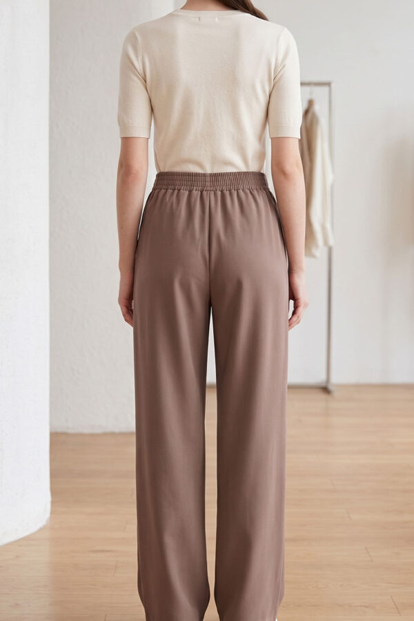 Pantalón Sastre Elástico Nuez