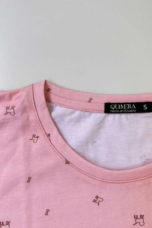 Camiseta Doggy Rosa
