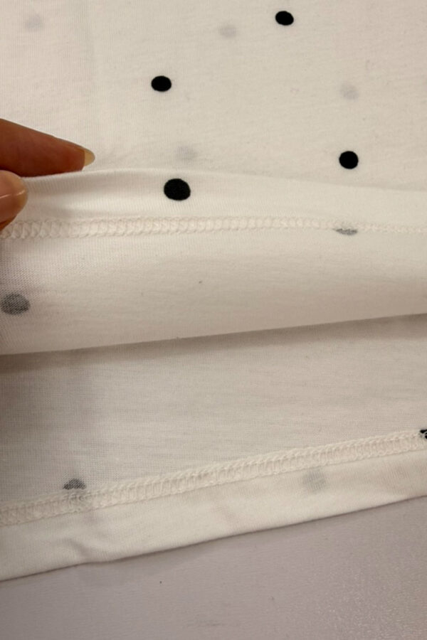 Camiseta Big Polka Ivory