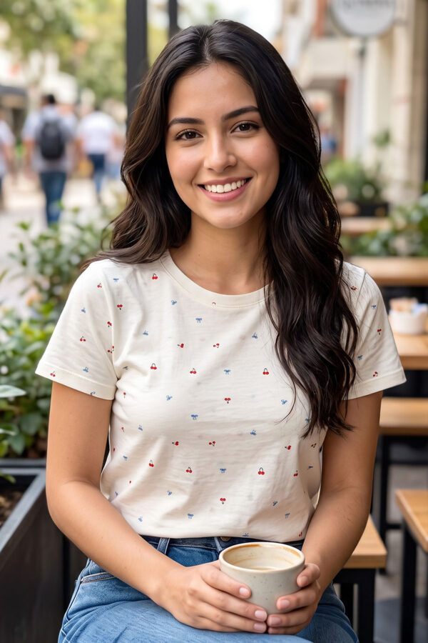 Camiseta Ivory Mini Cherry