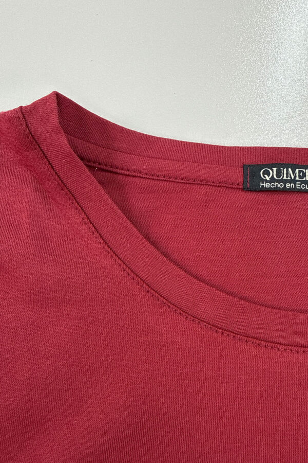 Camiseta Básica Mujer Vino
