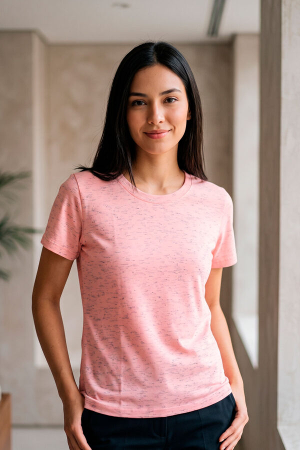 Camiseta básica Mujer Rosa Neps